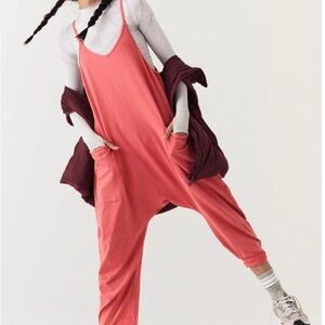 FP Movement by Free People Coral Hot Shot Jumpsuit